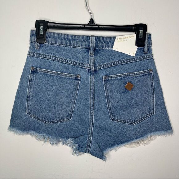 Abrand Jeans A High Relaxed Short Salty Blue 25 - Picture 3 of 6
